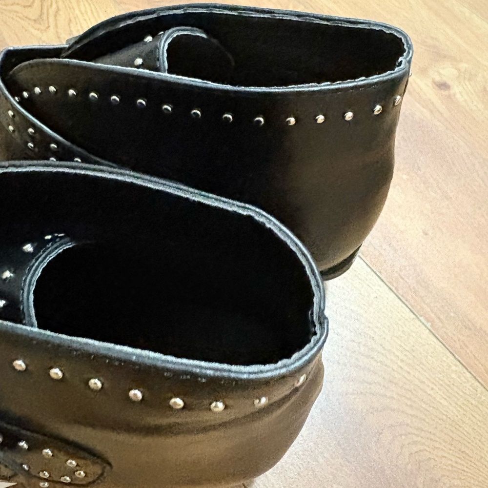 Studded Black Ankle Boots - Picture 5 of 5